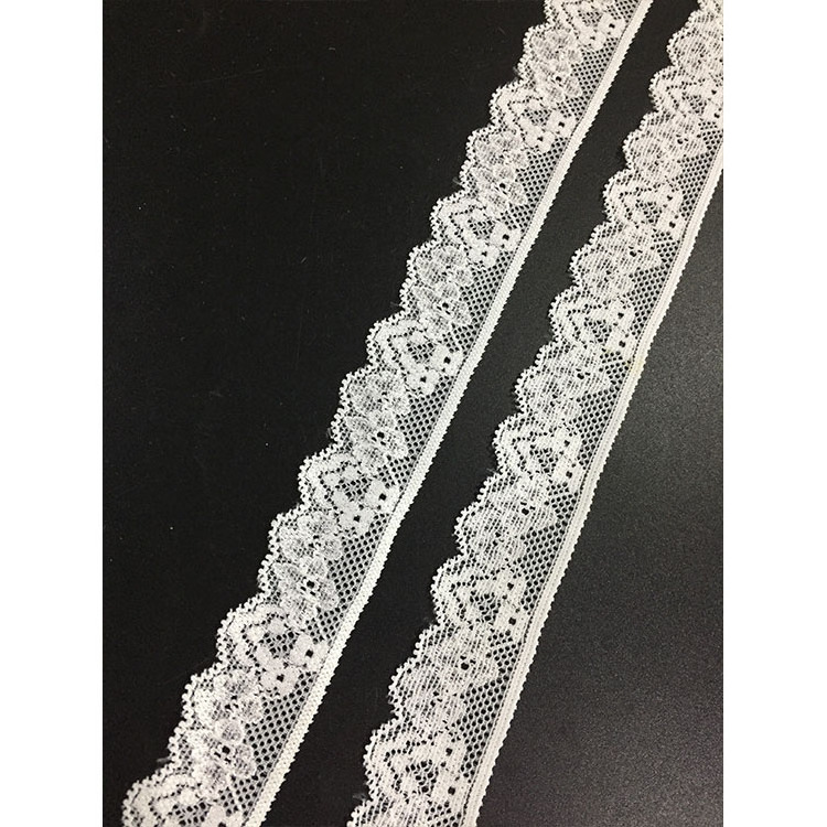 2.5cm width silver floral sewing material stretch swiss voile lace trim malaysia