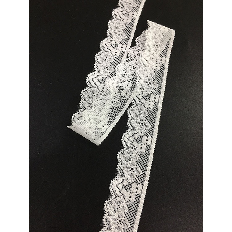 2.5cm width silver floral sewing material stretch swiss voile lace trim malaysia