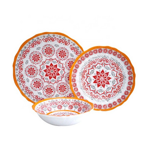 China manufacturers OEM wholesale melamine housewares restaurant dinnerware dubai indian dinner turkish dinner set for daily use