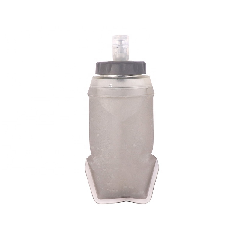 Oem/Odm Collapsible Water Bottle Foldable 300ML 500Ml Tpu Running Foldable Rotary Switch Bite Valve Soft Flask