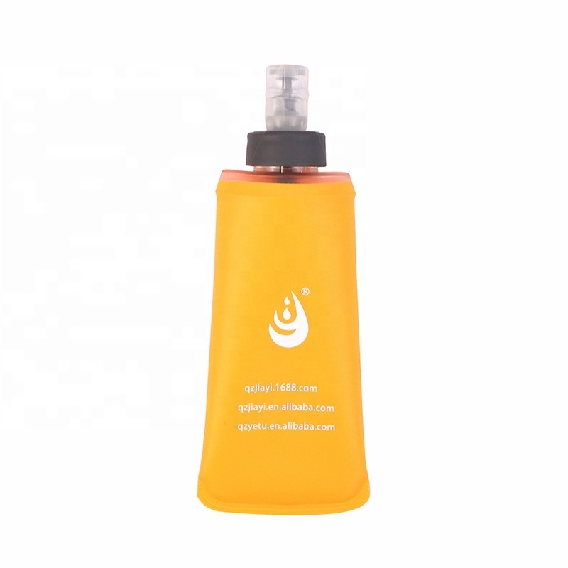 Oem/Odm Folding Bottle Foldable 250Ml 350Ml 500Ml Tpu Running Collapsible Rotary Switch Bite Valve Soft Water Bottle