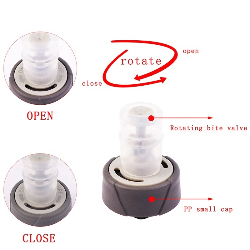 Oem/Odm Folding Bottle Foldable 250Ml 350Ml 500Ml Tpu Running Collapsible Rotary Switch Bite Valve Soft Water Bottle