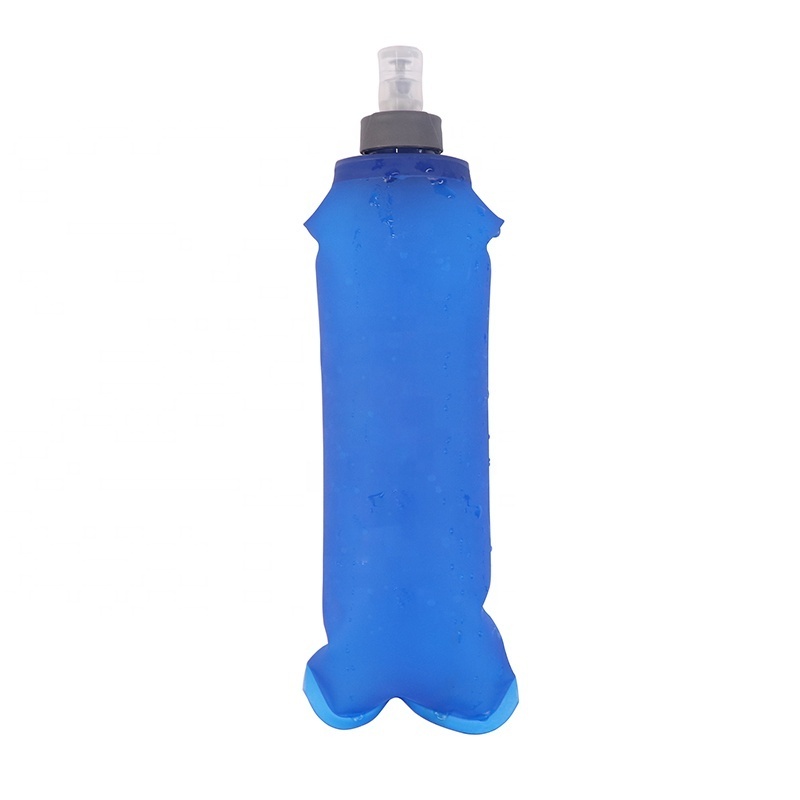 Oem/Odm Folding Bottle Foldable 250Ml 350Ml 500Ml Tpu Running Collapsible Rotary Switch Bite Valve Soft Water Bottle