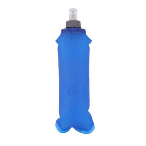 Oem/Odm Folding Bottle Foldable 250Ml 350Ml 500Ml Tpu Running Collapsible Rotary Switch Bite Valve Soft Water Bottle