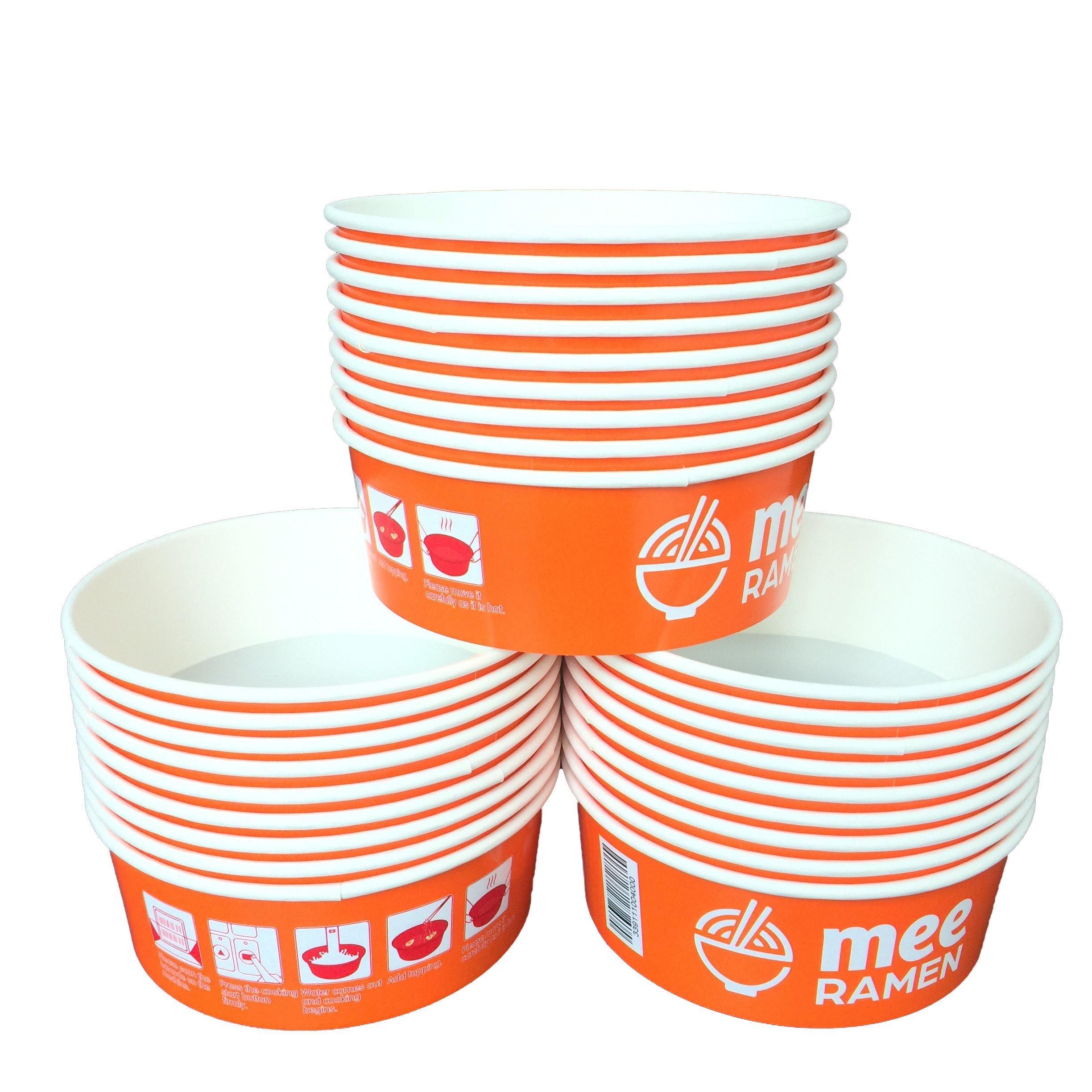 ODM Customized printing Heatable coated biodegradable Paper Bowl for cooking Disposable cooker Paper Plates Bowls paper cup