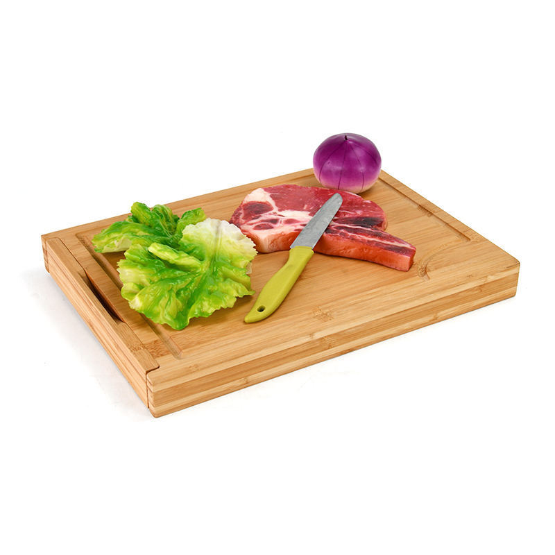 Kitchen Wooden Chopping Block Cutting Boards & Tray Bamboo Smart Cut Board with Removable Food Scale Digital