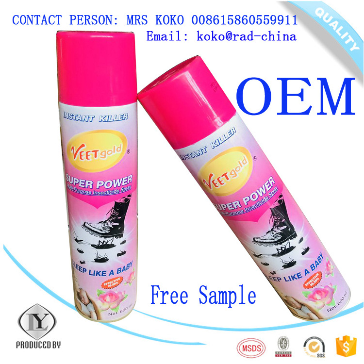 China product Wholesale Powerful Mosquito&Cockroach spray aerosol insecticide flying Insect Killer Aerosol Spray