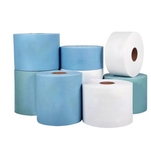 Wipers made of heavy weight spunlace fabric  disposable paper 30*38cm 60gsm Blue Enhanced Industrial Clean room papers