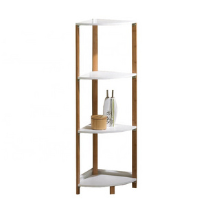 ZB BSCI White Bamboo 3-Tier Storage Rack Shelf for Bathroom and Living Room Factory Made Holders & Racks