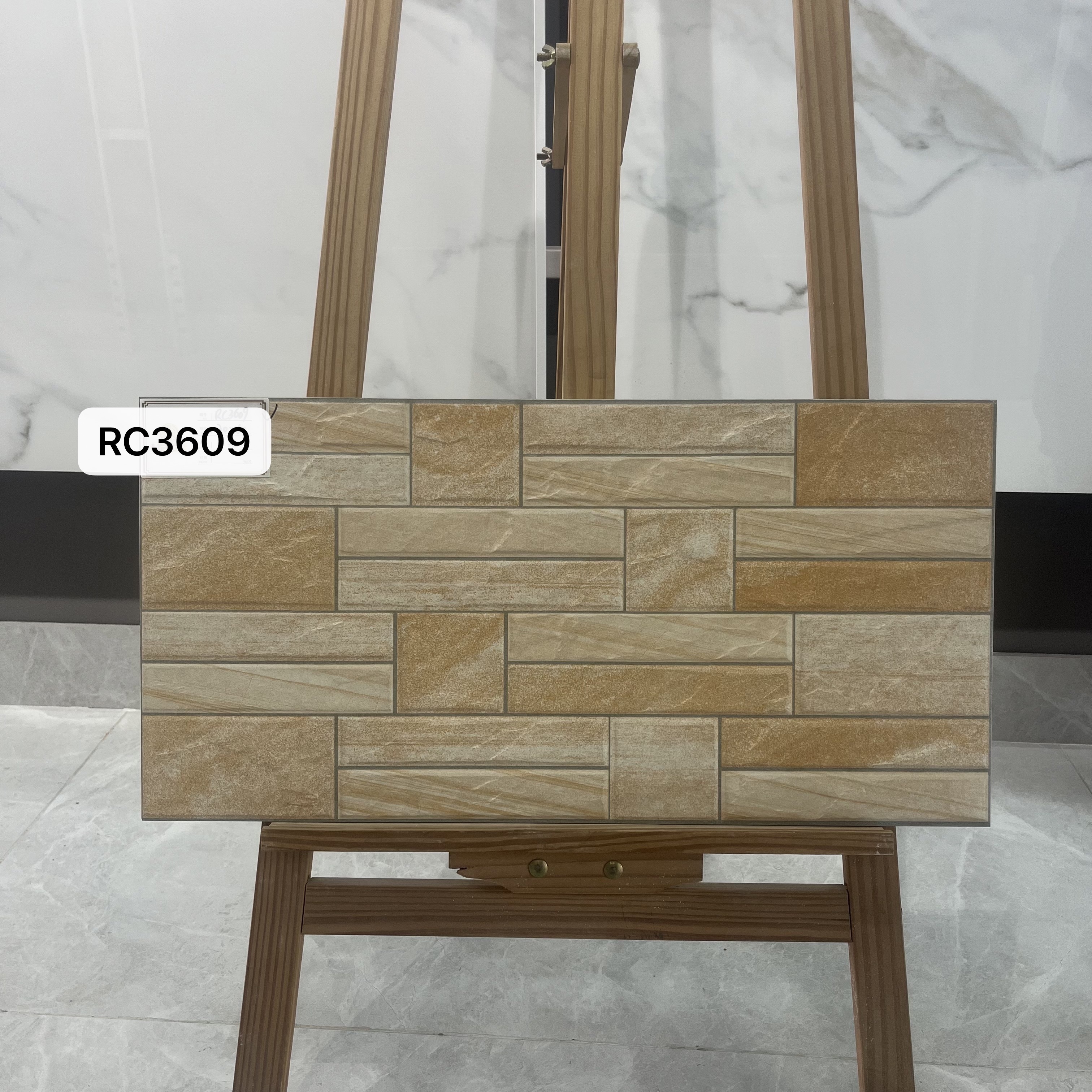 New Non-slip Floor Tile Irregular Inkjet Printing Mosaic Floor Tile Exterior Wall Small Balcony matte archaized Tiles