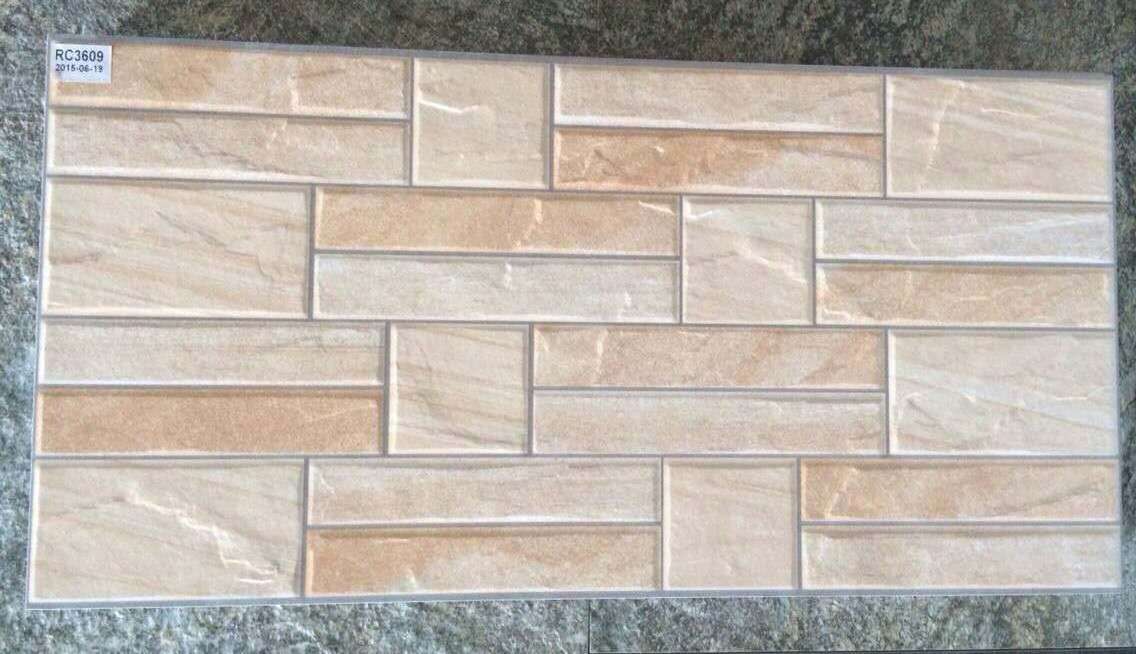 New Non-slip Floor Tile Irregular Inkjet Printing Mosaic Floor Tile Exterior Wall Small Balcony matte archaized Tiles