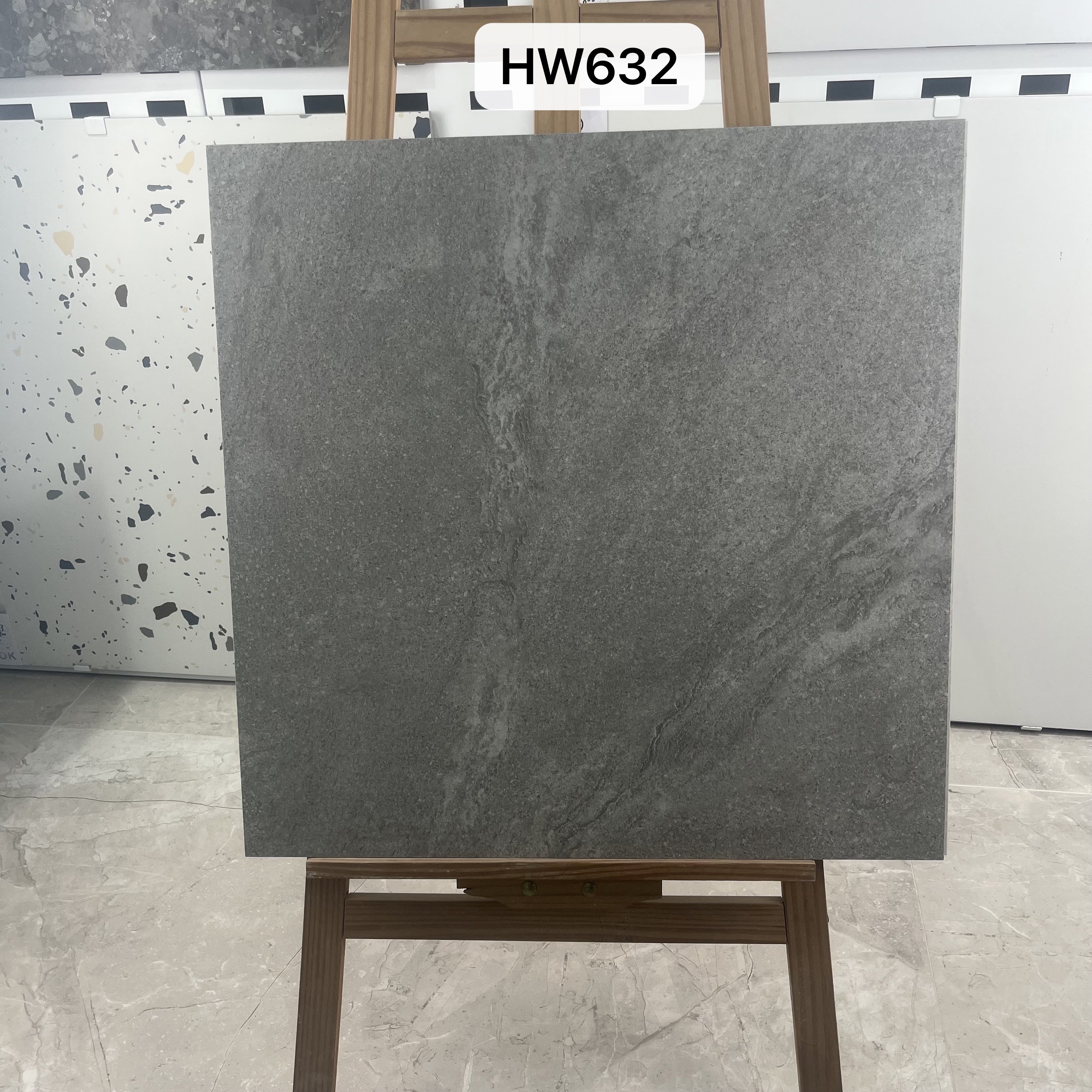 600x600MM Rustic Porcelain Floor Tiles Glazed Surface Matte Granule Finish Interior Exterior Wall Tiles Flexible Tiles