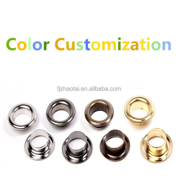 Custom Stainless Steel Brass 4mm 5mm 6mm 8mm Eyelets and Grommets