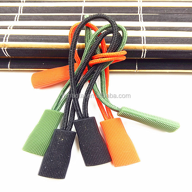 Wholesale Hot sale handbag rope zipper pulls handbag zip pullers glow in the dark slider puller