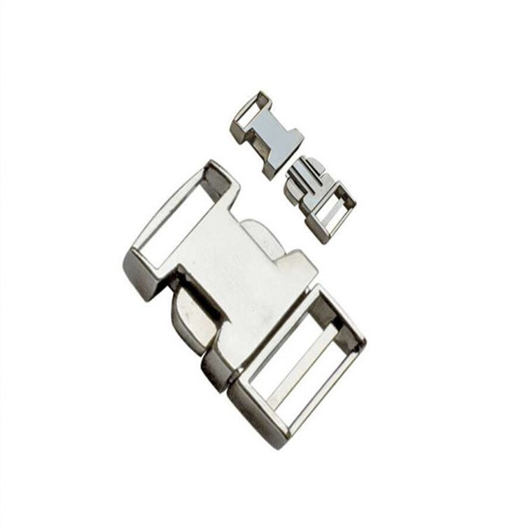 High quality metal strap bag clip buckle good quality buckle for bags metal side release buckle