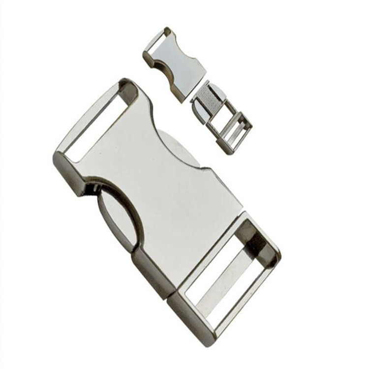 High quality metal strap bag clip buckle good quality buckle for bags metal side release buckle