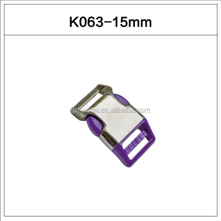 10mm/15mm/25mm/32mm/38mm automatic blet quick release metal buckle for strap Metal Side Release Buckle For Dog Collar