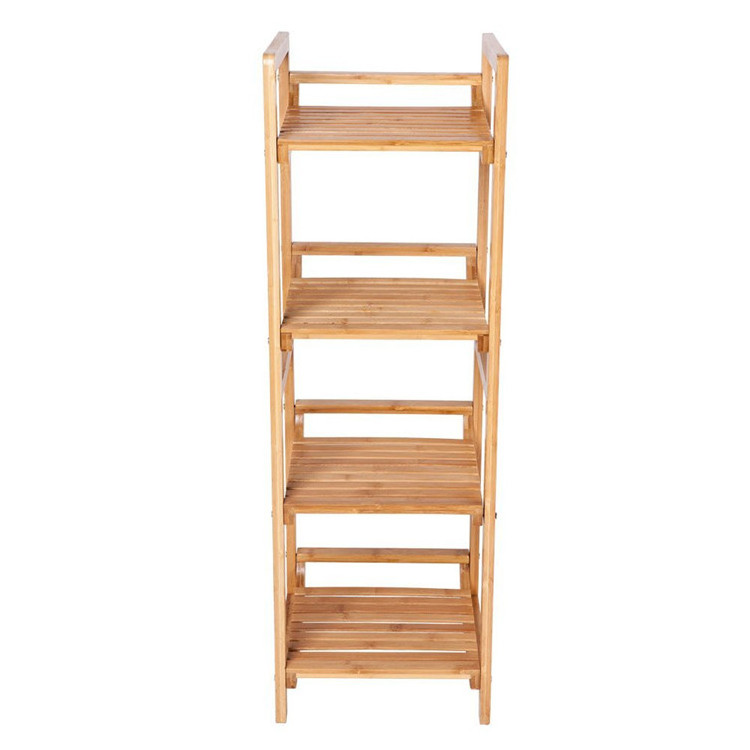 Multifunctional Shelves Kitchen Bamboo Furniture Shelf Tower Free Standing Rack