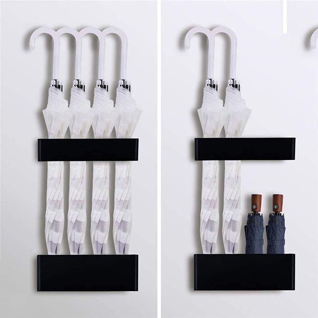 Low MOQ Factory Wholesale Universal Magnetic Umbrella Holder Wall Mounted Display Store Umbrella Rack