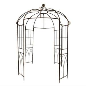 Industrial French Style Birdcage Shape Heavy Duty Gazebo Wrought Iron Decorative Garden Arch Arbor for Wedding Climbing Plant