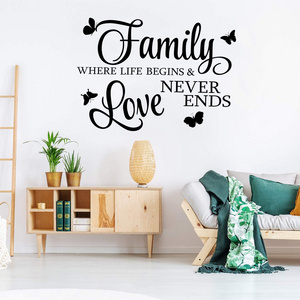 Laser Cutting Faith Makes All Things Possible Family Wall Decals Wall Stickers 3D Home Decoration Smart Home Decor