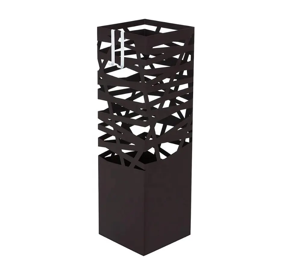 2024 New Arrival Top Pick Professional Factory Free Sample Wholesale Indoor Metal Umbrella Stand Holder With Water Tray