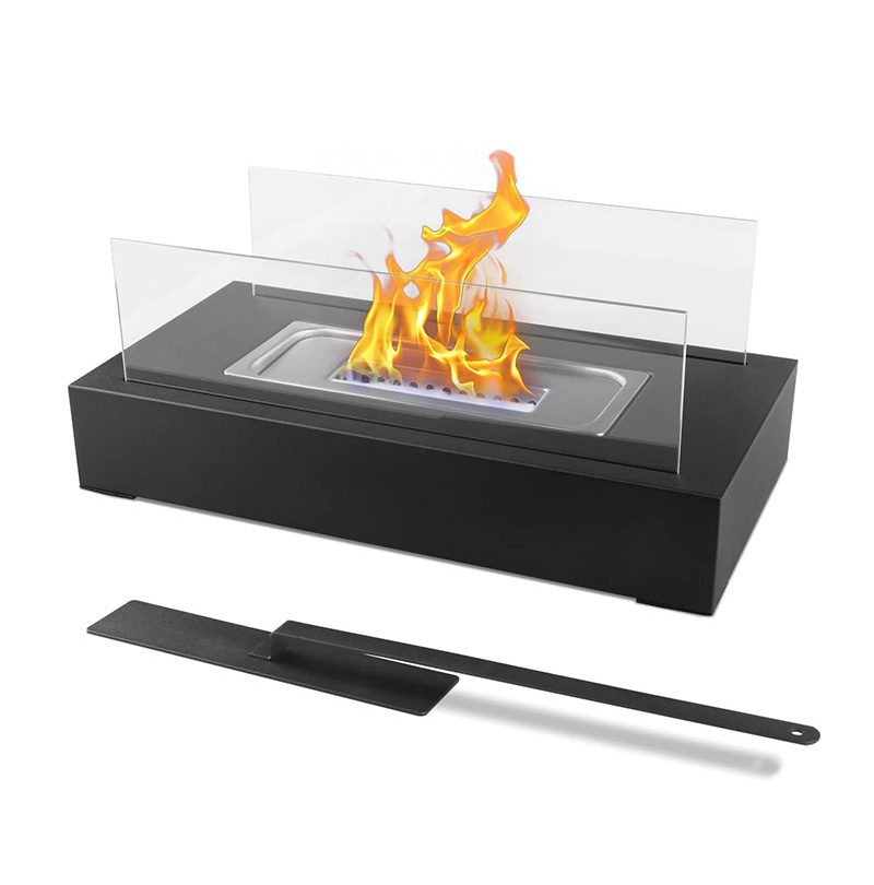 Top Selling Desktop Interior Home Decoration Coffee Table Burner Bio Fuel Personal Ethanol Mini Glass Portable Fire Pit