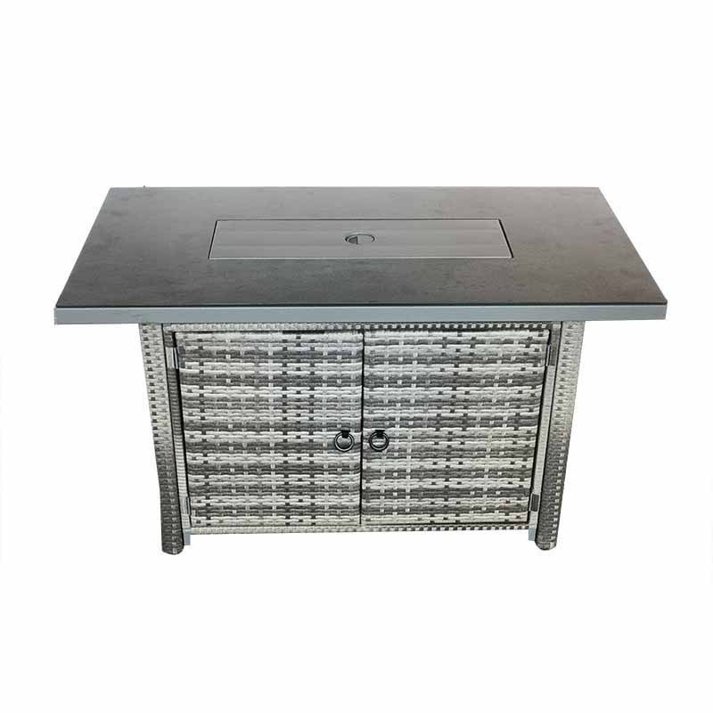 50,000 BTU Patio Table Top Rectangle Fire Pit Outdoor Fireplace Fire Table Outdoor Garden Propane Dropin Tabletop Gas Fire Pit