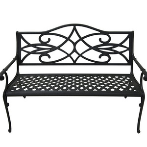 New Arrival Modern Design Smart Outdoor Furniture Iron Outdoor Patio Chair Antique  Bench Garden