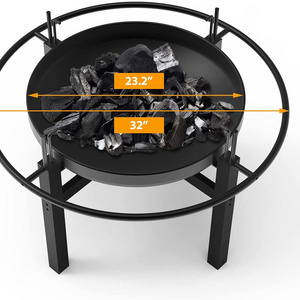 Wholesale Christmas Decorations Outdoor Wood Burning Steel BBQ Backyard Cast Iron Fire Pit Bowl Portable Fire Pit