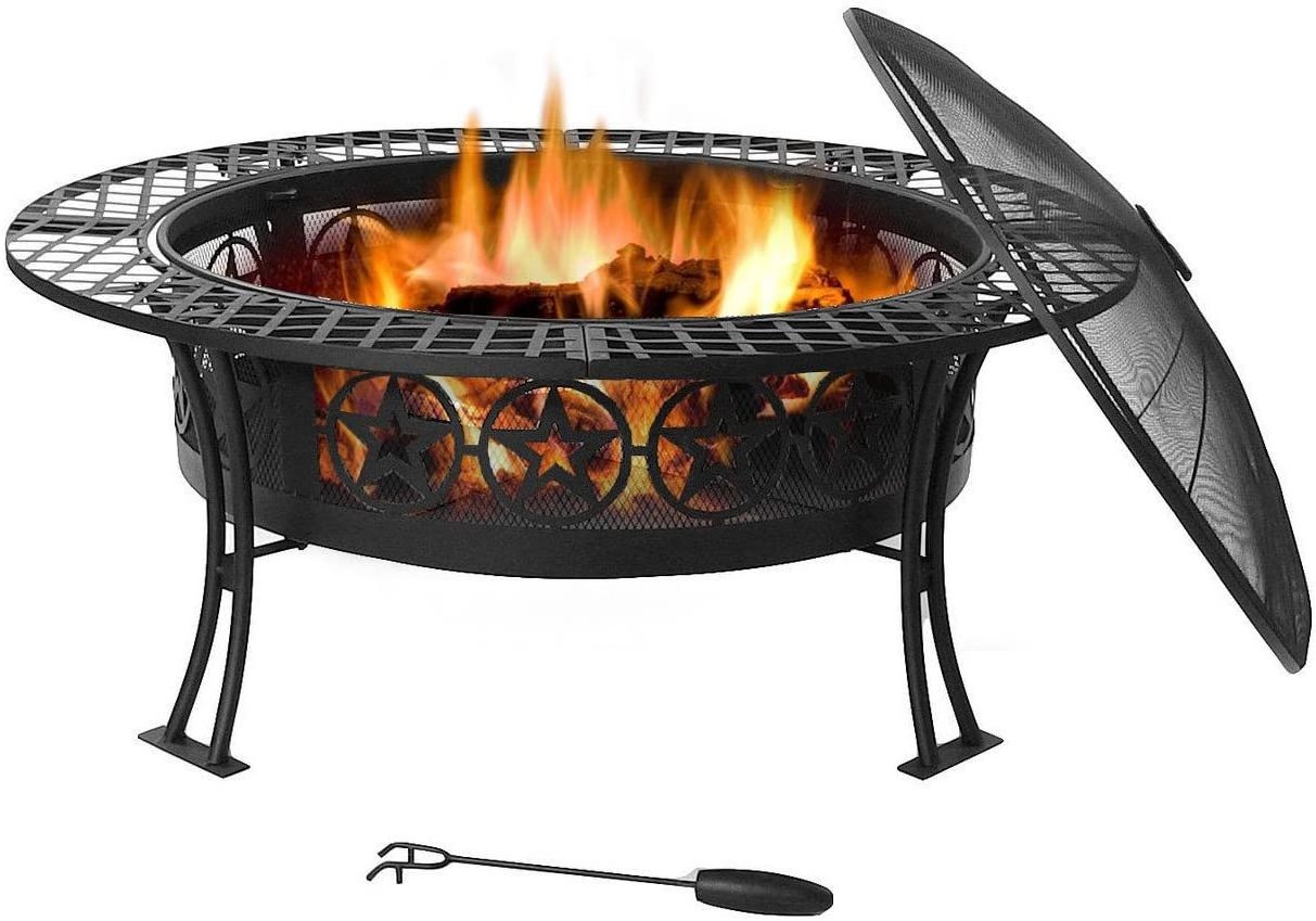 2022 Zhongpin Top Selling New Arrival Korean Mosaic Table Indoor Heater BBQ Brazier Steel Modern Gas Fire Pits