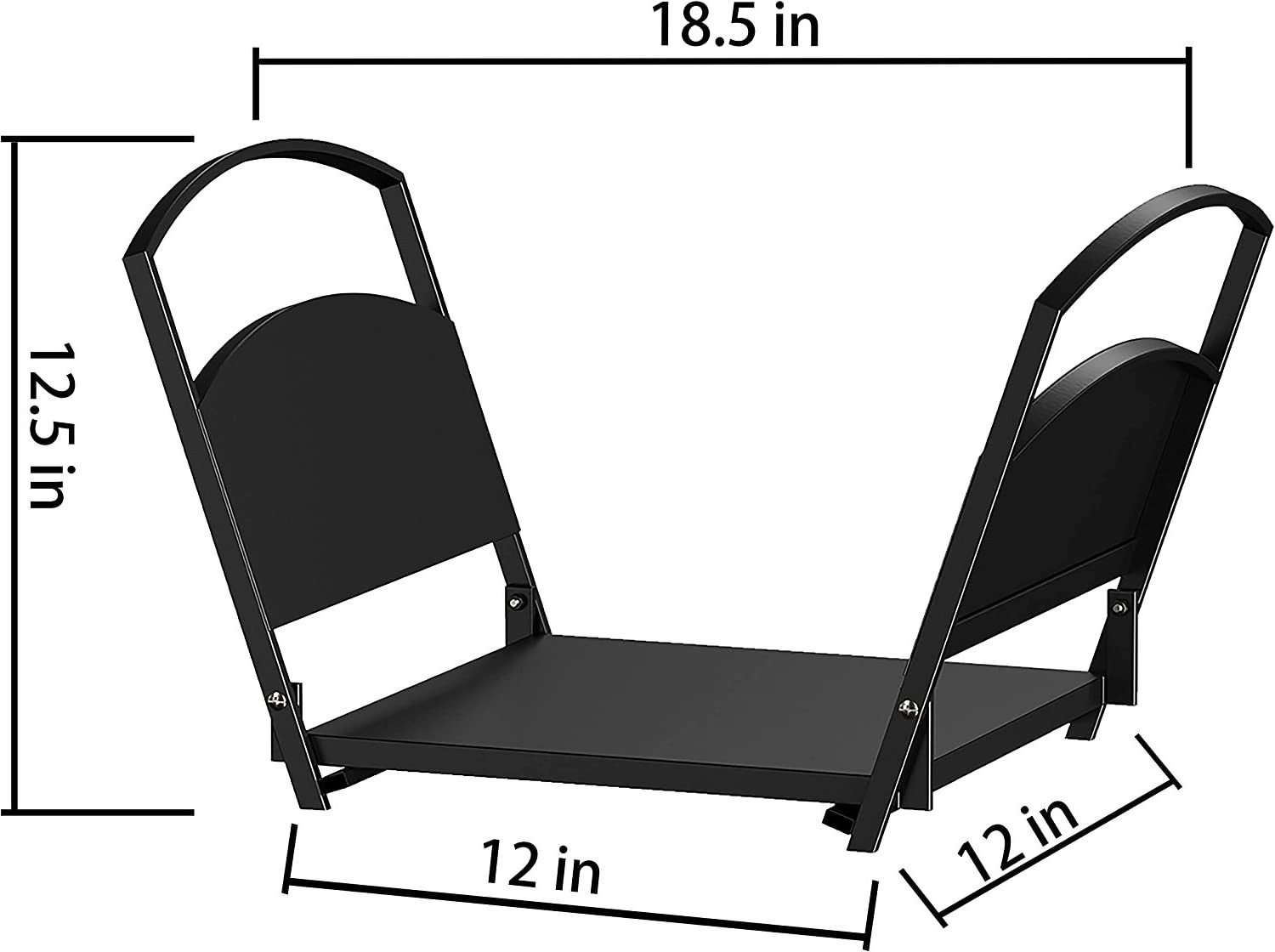 2023 Best Selling Zhongpin Wrought Iron Heavy Duty Firewood Rack Fireplaces Log Rack