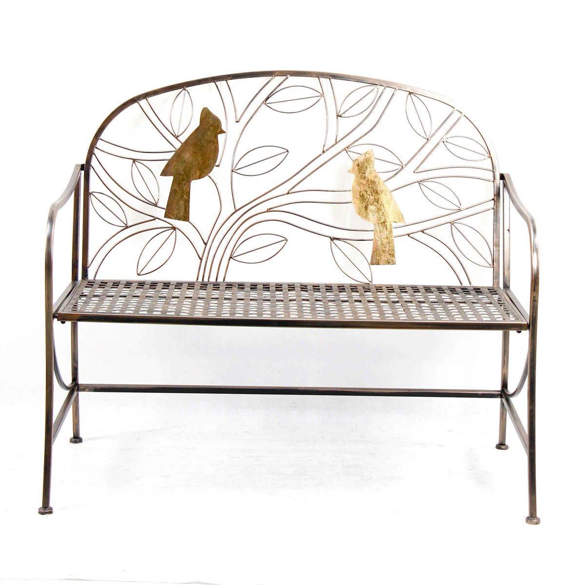 Best Selling Products 2022 Wholesale Iron Butterfly Garden Bench Metal Bench Garden