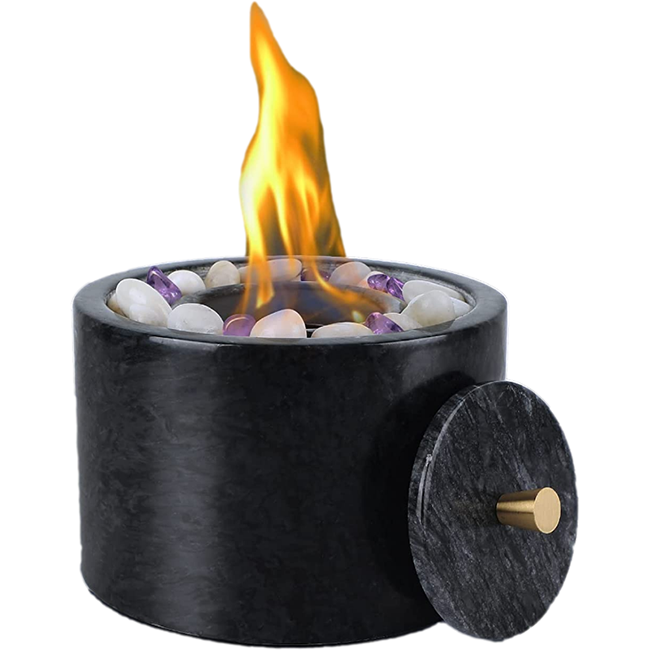 Zhongpin Hot Selling Smores Sticks Grill Grate Interior Home Decoration Oil Lamp Magical Wind Guard Mini Portable Fire Pit Bowl