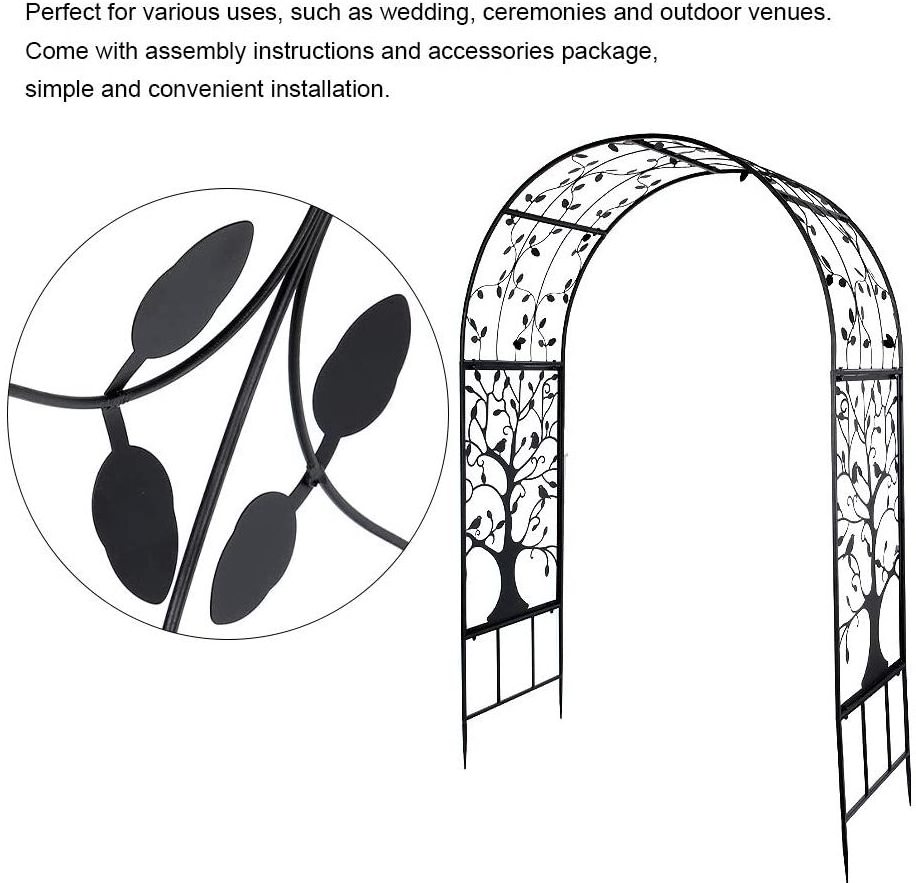 Wholesale Steel Door Wall Backdrop Wrought Iron Gate Balloon Pillar Design Blossom Tree Lever Clip Making Machine Arch