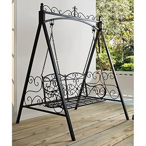 2022 High Quality Antique Outdoor Garden Metal Porch Swing Sets Adults Bench