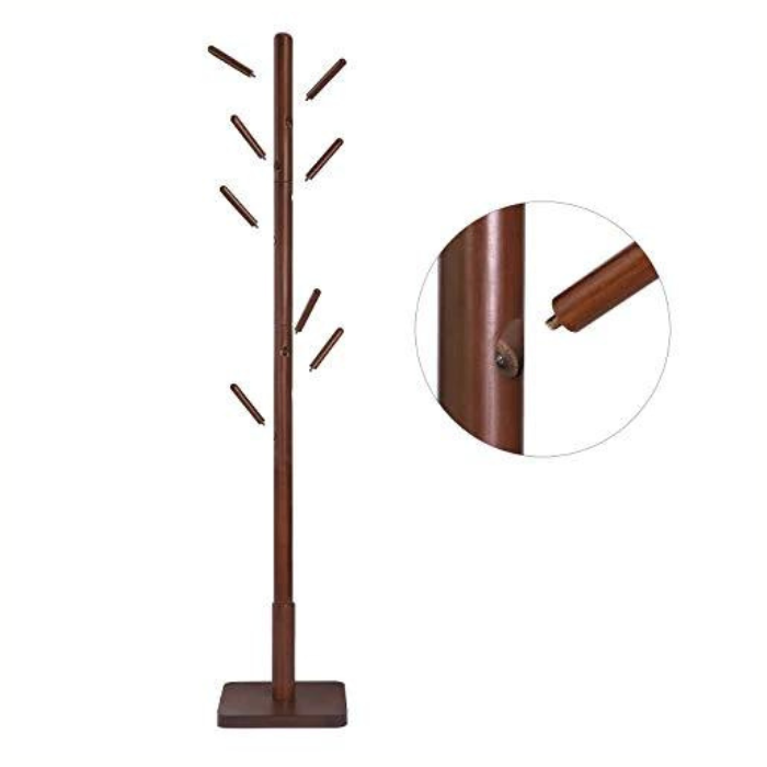 Wholesale Coat Tree Free Standing Industrial Style Coat Rack for Clothes Hats Backpacks