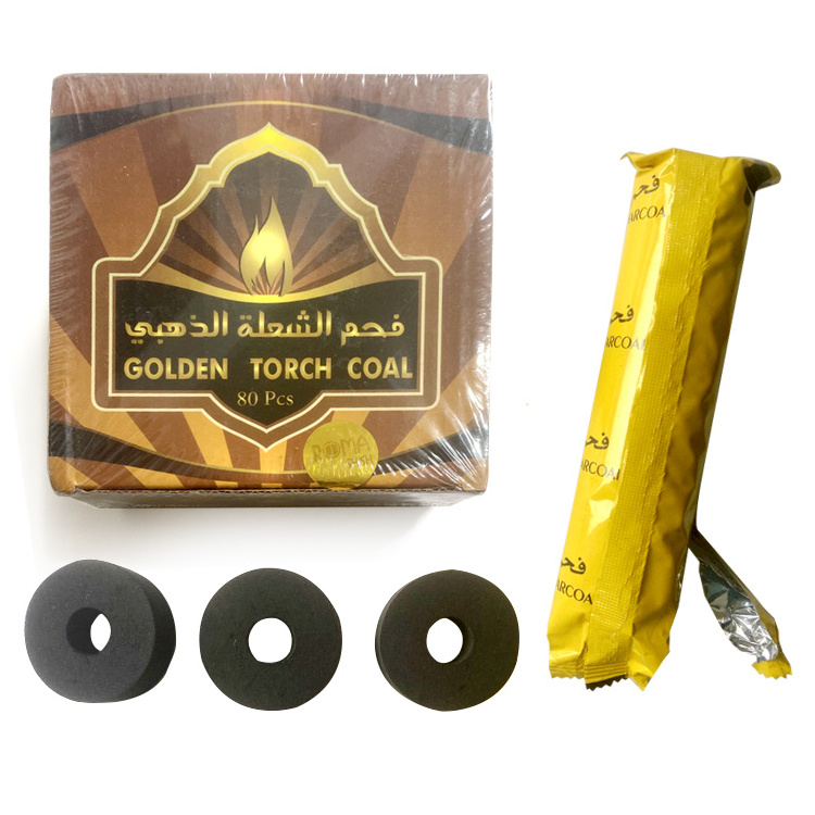 High quality Premium coconut shell charcoal blocks from Asian Indonesian Shisha multi-colored charcoal