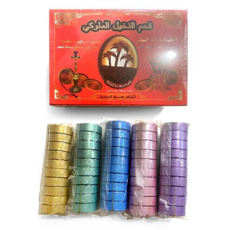 Charcoal Shisha Fast Delivery Nice Quality Magic Coal Low Ash 35mm Incense Shisha  yellow Charcoal Tablet