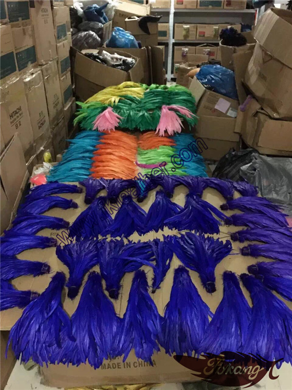 Wholesale Dyed Coque Tails Feather Long Feathers Rooster Feathers For Sale