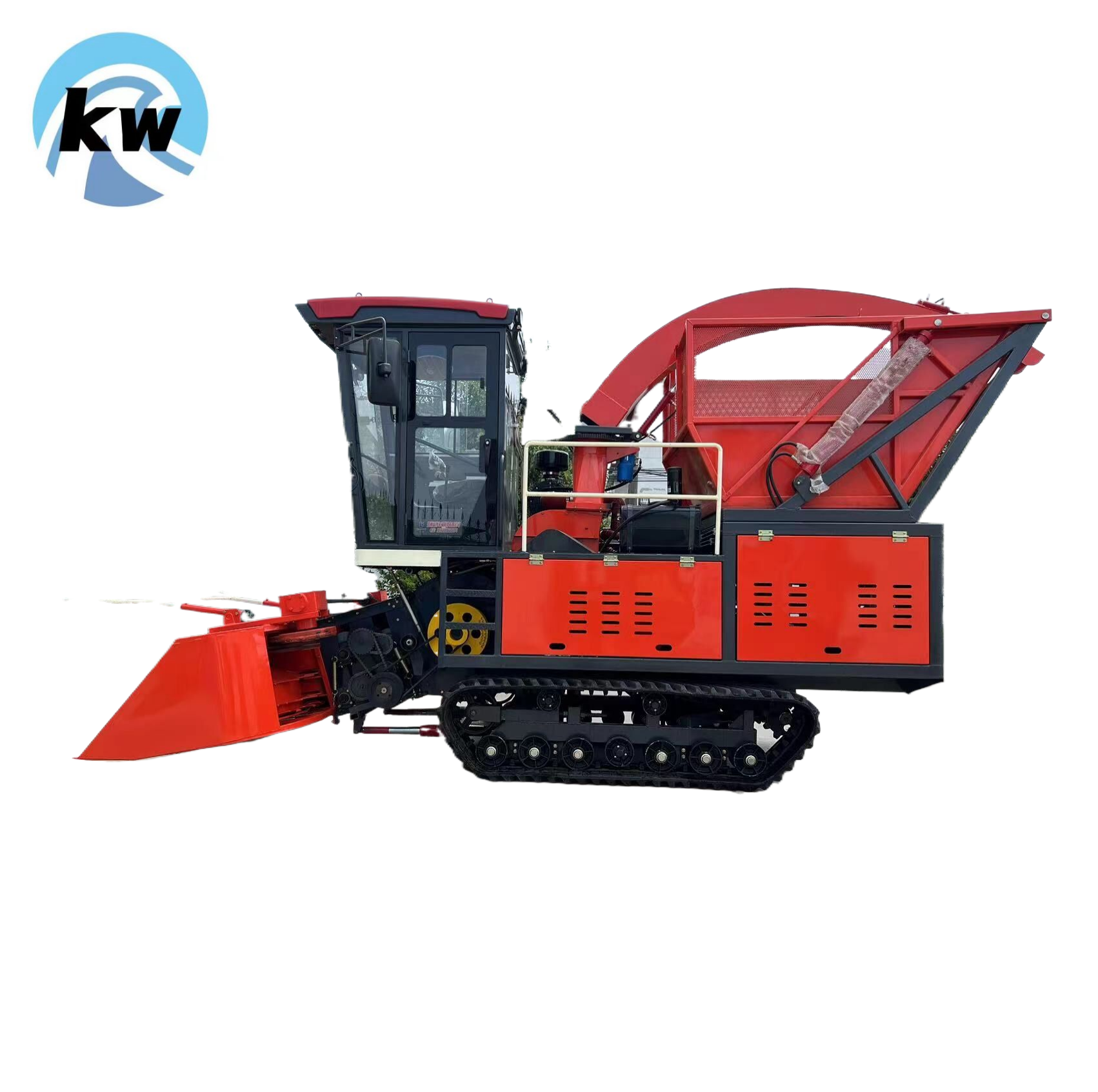 Hot selling single row corn silage harvester/elephant grass combine harvester/tracked silage harvester