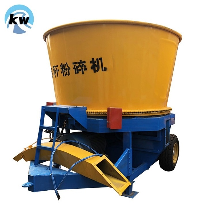 Factory supply agricultural grass silage tub grinder Cattle Farm Animal Feed Forage chaff cutter Chopper Grass Tub Grinder