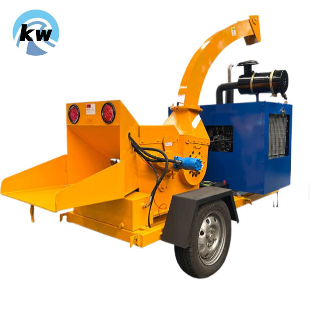 Factory sales of 40HP diesel engine ATV wood crusher drum PTO drive wood crusher in China