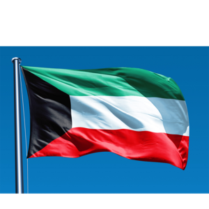 Custom 100% Polyester National Flags All Countries Kuwait Flag