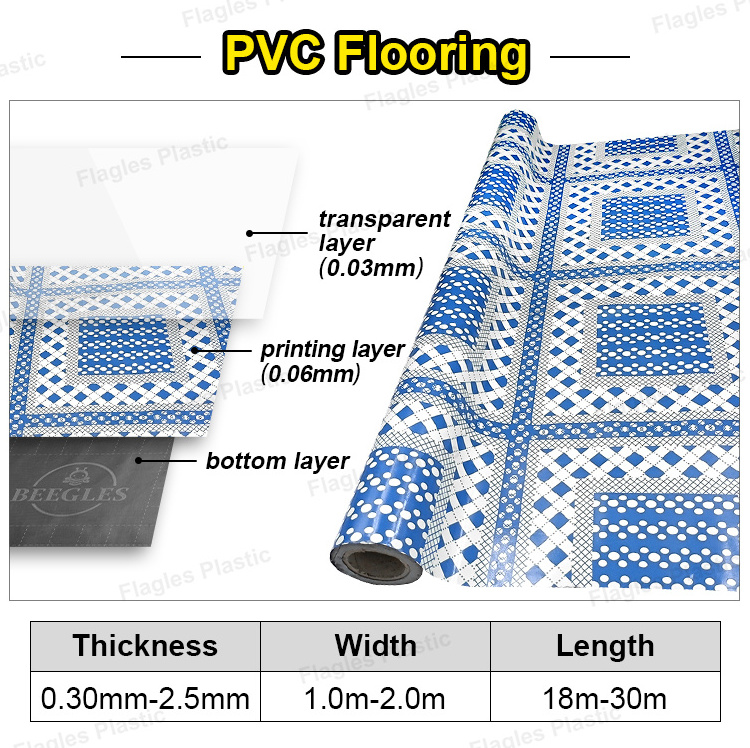 Broken Cracked Tile Mosaic Design Flooring Roll Mat Linoleum Plastic Pvc Carpet Simili Floor Covering