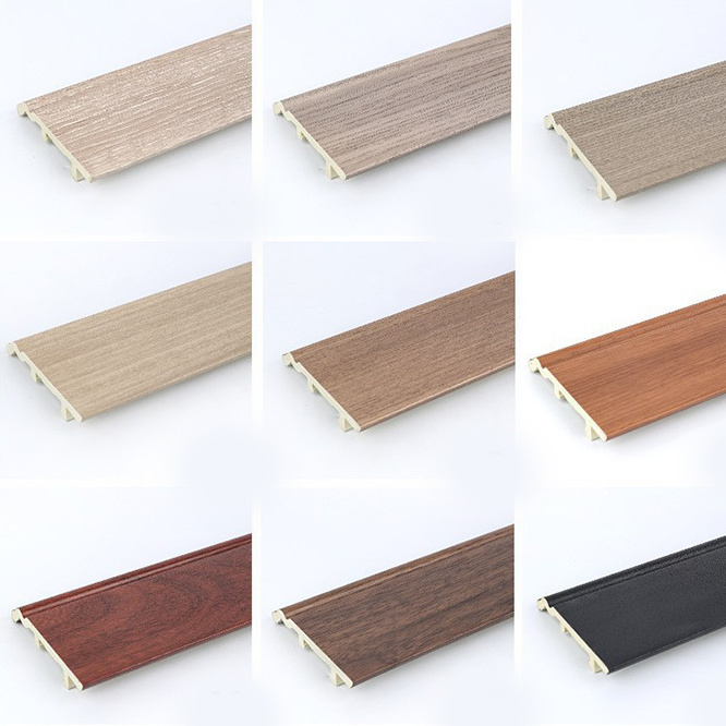 Skirting Board Wall Vinyl Base Molding Moulding Baseboard Modern Plastic Trim Floor Cove Cover Rubber PVC Alu Aluminium