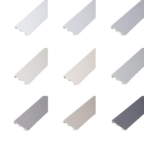 Baseboard Modern Base Board Moulding Plastic Skirting Trim Molding Floor Cove Cover Vinyl Rubber PVC Alu Aluminium Wall