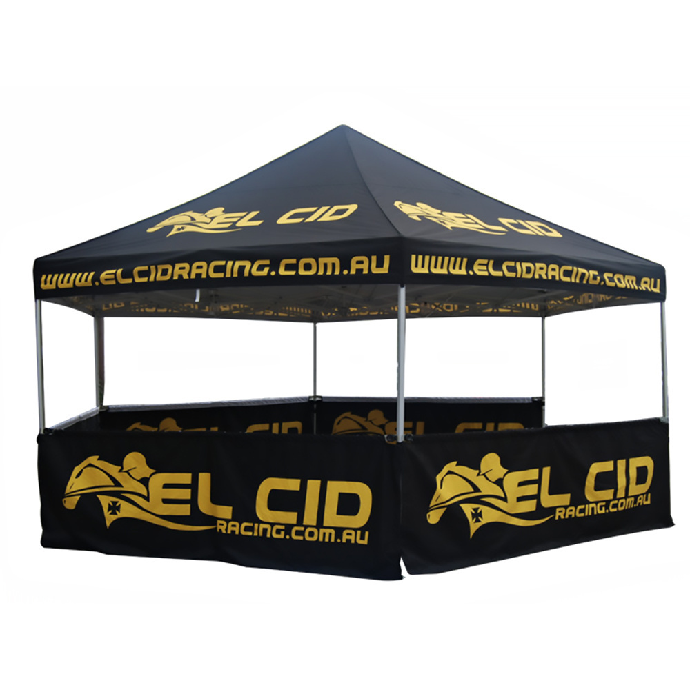 Aluminum Frame Folding Waterproof Gazebo Pop Up Canopy Tent Outdoor Event Trade Show Custom hexagonal advertising stand tent