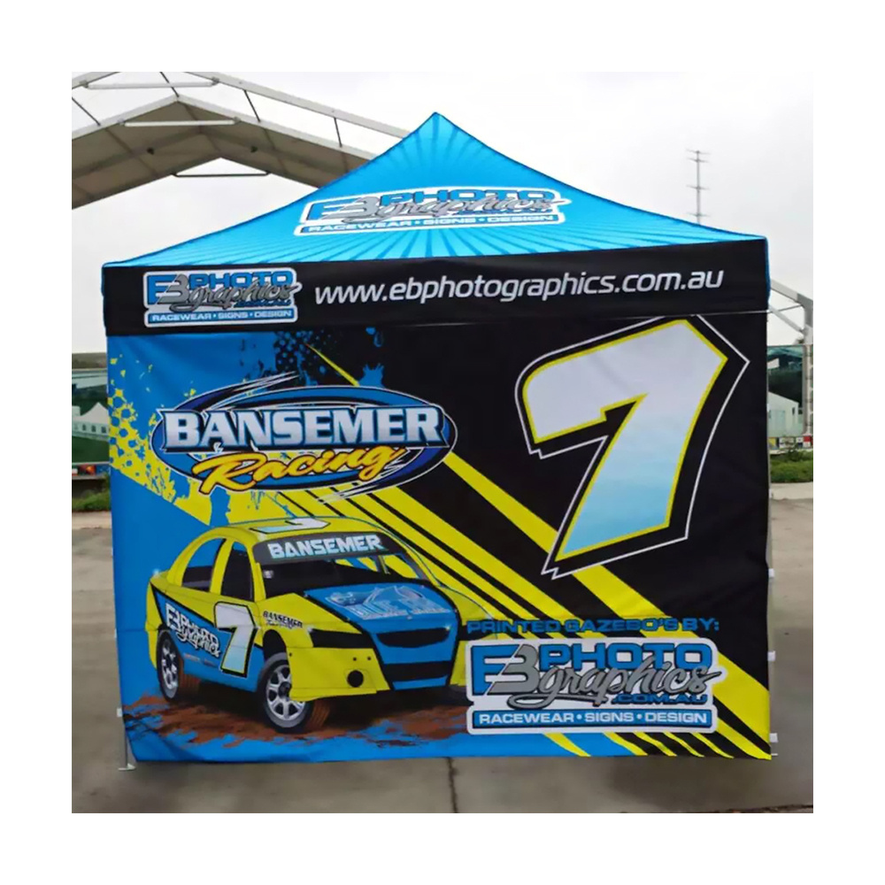 Custom 10x10 40mm Hexagon Aluminum Frame 600D Trade Show Tent Custom 3x3 Outdoor Pop Up Car Gazebo Canopy Advertising Tent