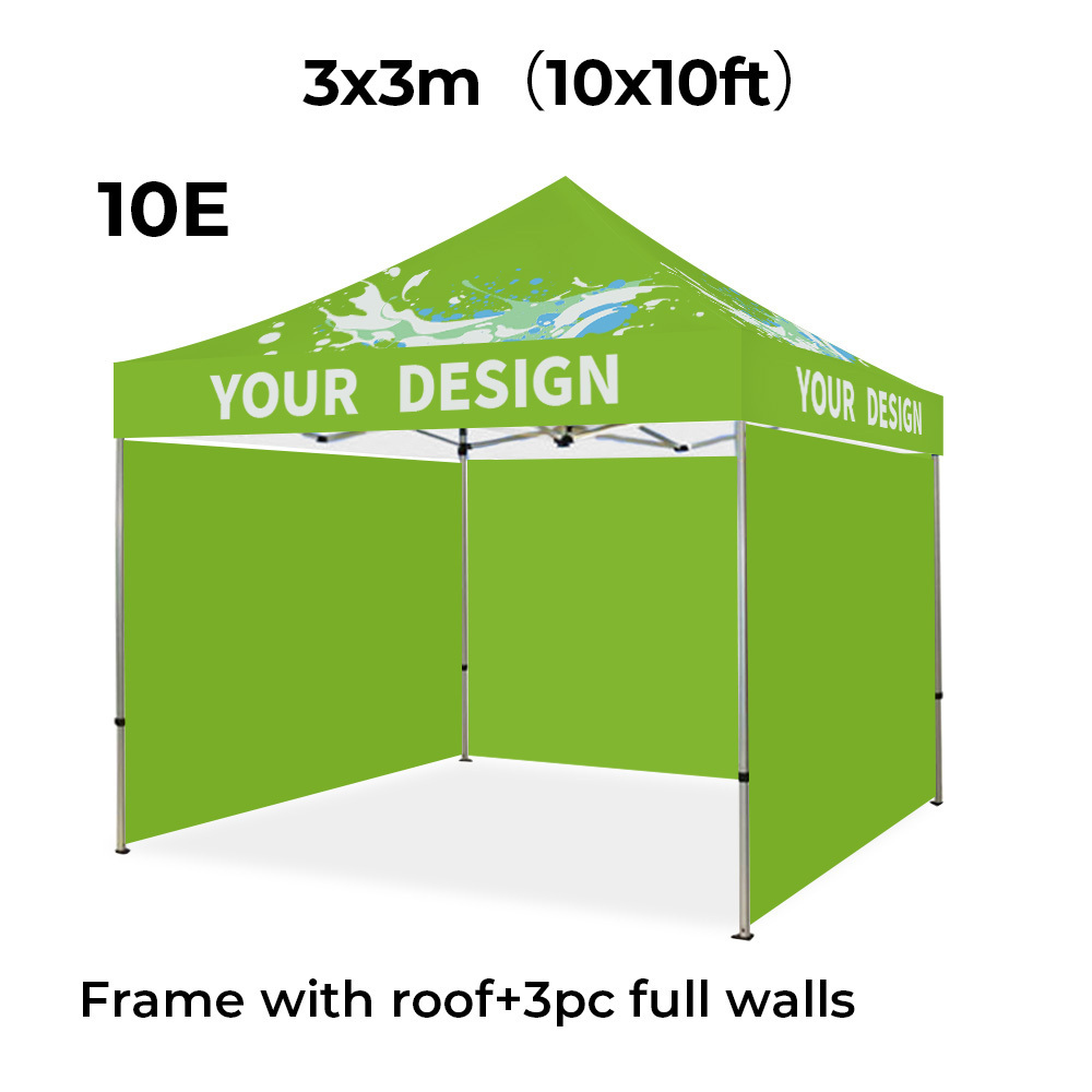 Custom 10x10 40mm Hexagon Aluminum Frame 600D Trade Show Tent Custom 3x3 Outdoor Pop Up Car Gazebo Canopy Advertising Tent